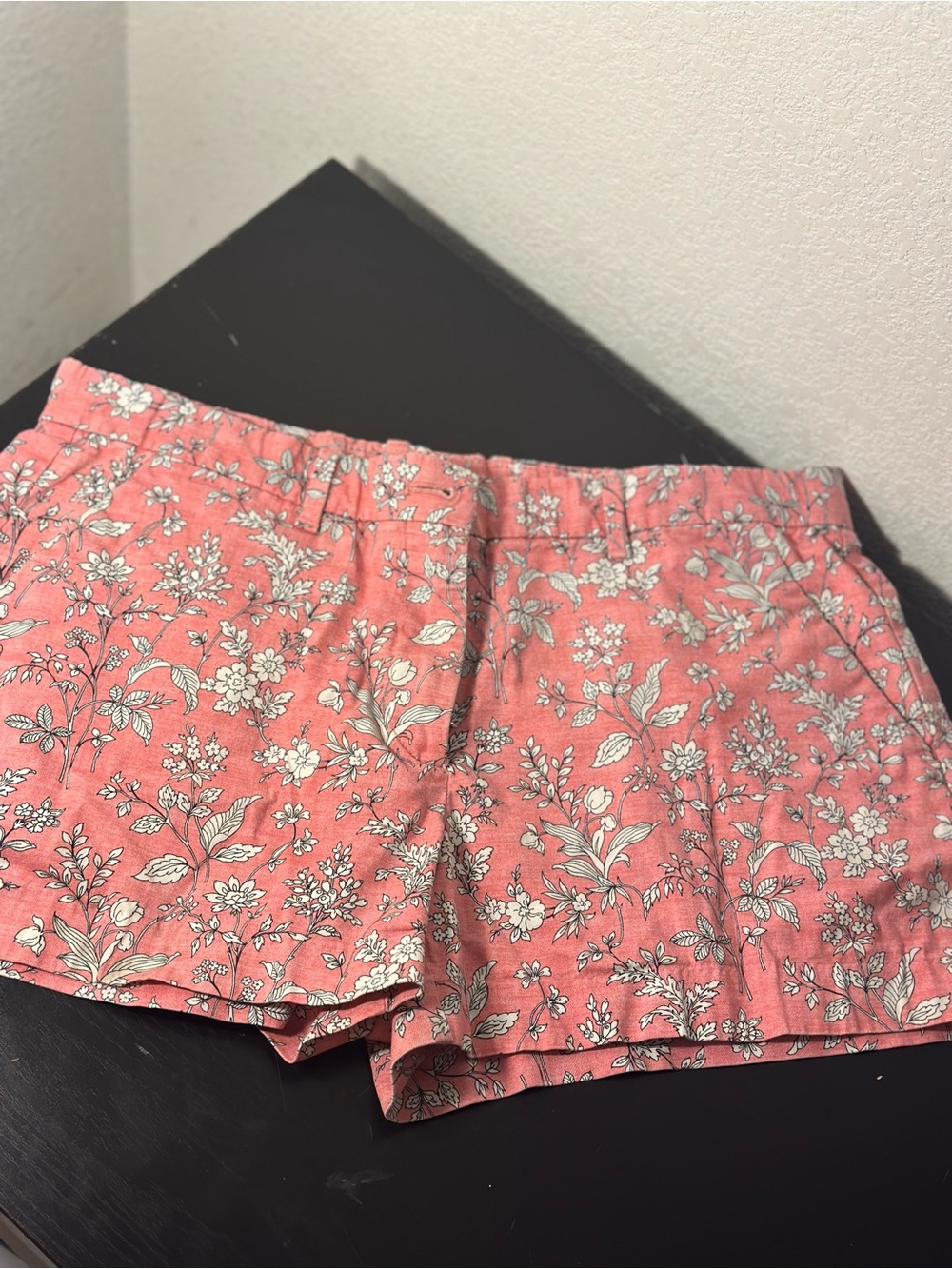 GAP Coral Pink Floral High Waist Shorts